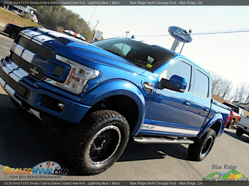 2018 Ford F150 Shelby Cobra Edition SuperCrew 4x4 Lightning Blue / Black Photo #33