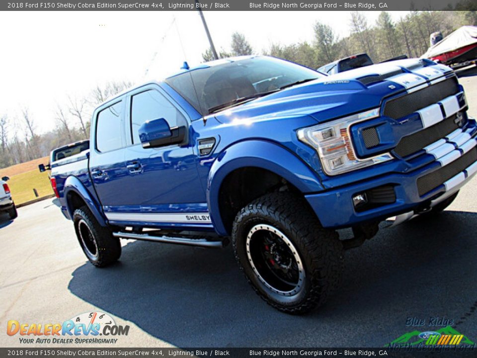 2018 Ford F150 Shelby Cobra Edition SuperCrew 4x4 Lightning Blue / Black Photo #34