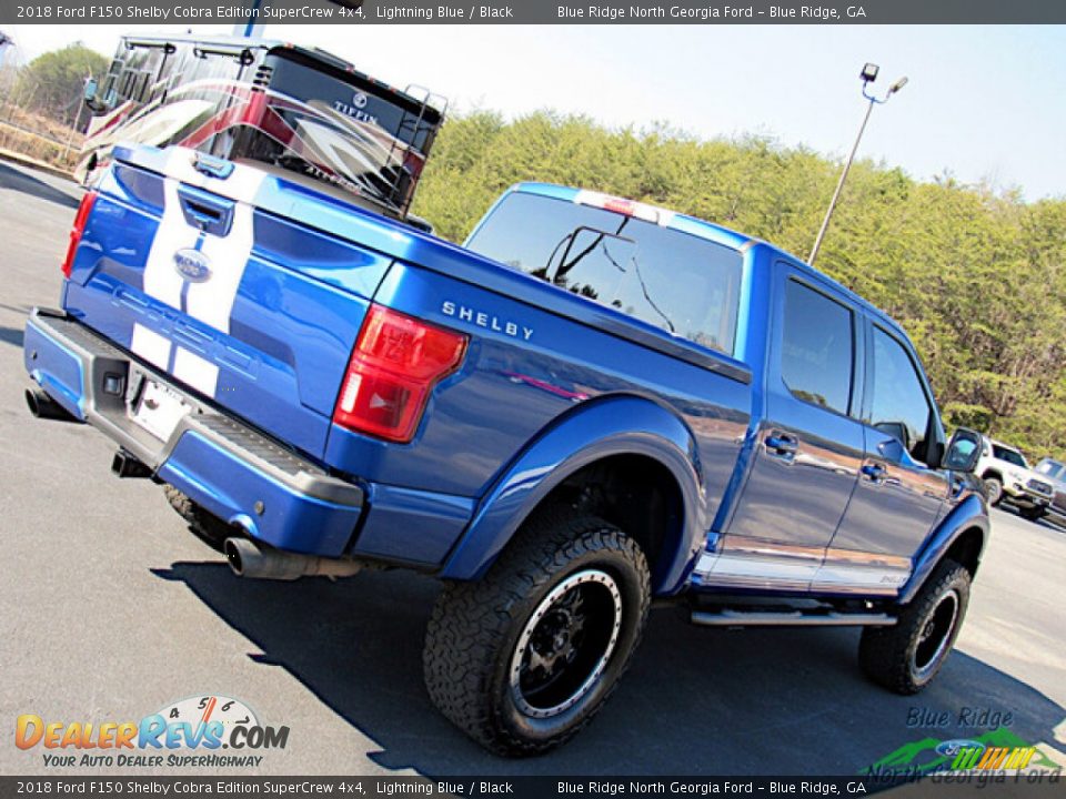 2018 Ford F150 Shelby Cobra Edition SuperCrew 4x4 Lightning Blue / Black Photo #35