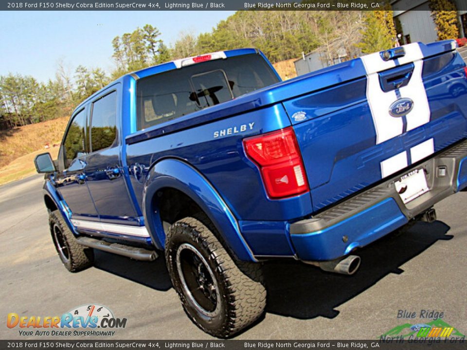 2018 Ford F150 Shelby Cobra Edition SuperCrew 4x4 Lightning Blue / Black Photo #36