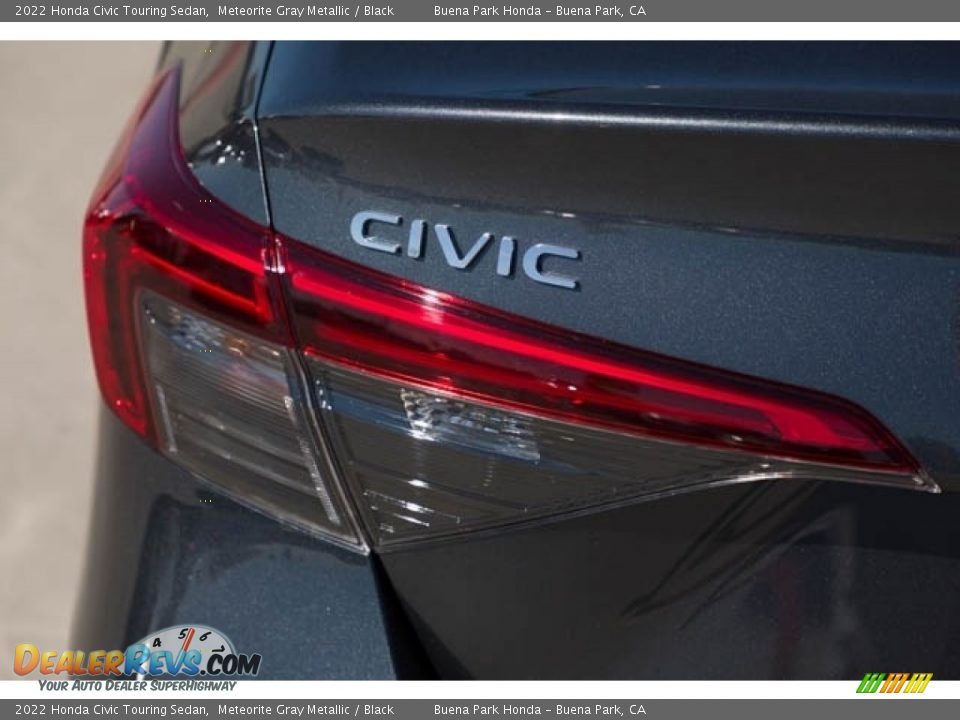 2022 Honda Civic Touring Sedan Meteorite Gray Metallic / Black Photo #6