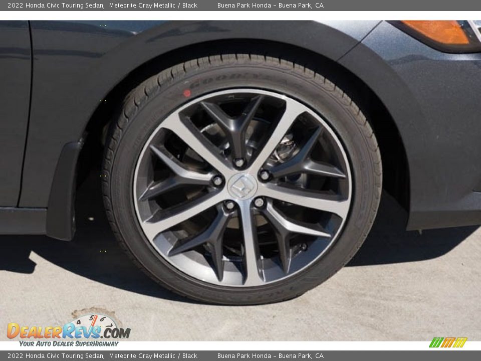 2022 Honda Civic Touring Sedan Meteorite Gray Metallic / Black Photo #11