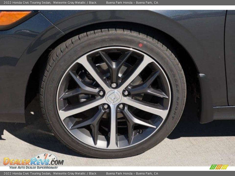 2022 Honda Civic Touring Sedan Meteorite Gray Metallic / Black Photo #13