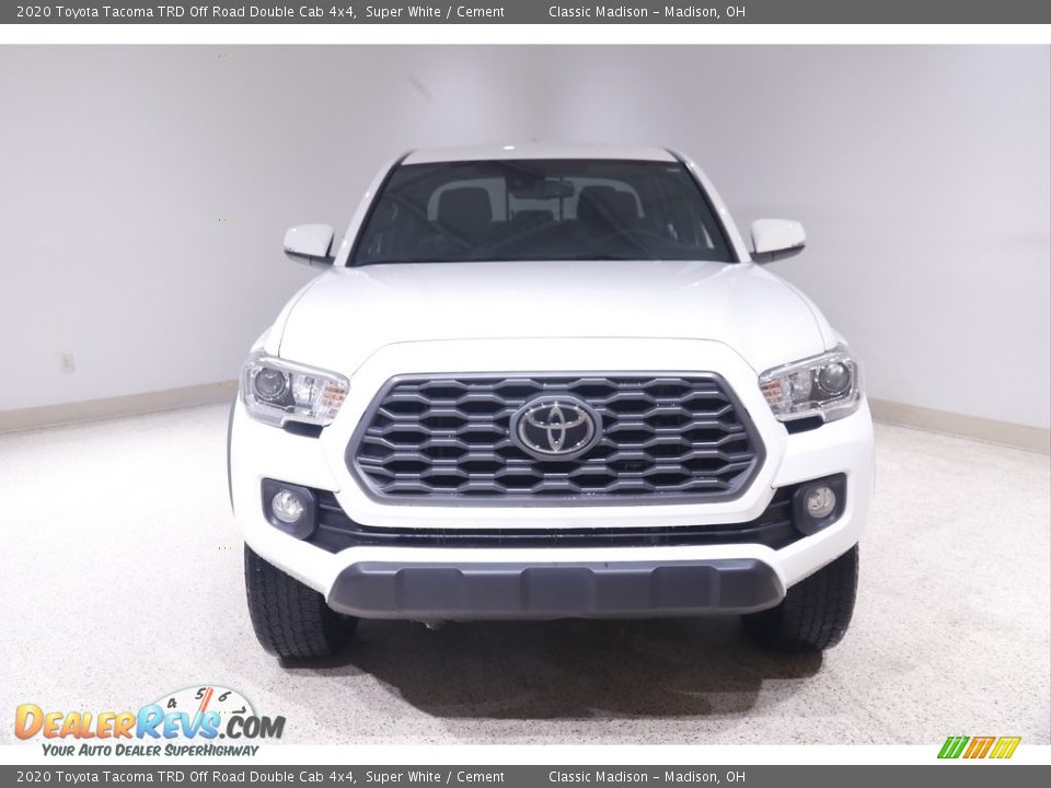 2020 Toyota Tacoma TRD Off Road Double Cab 4x4 Super White / Cement Photo #2