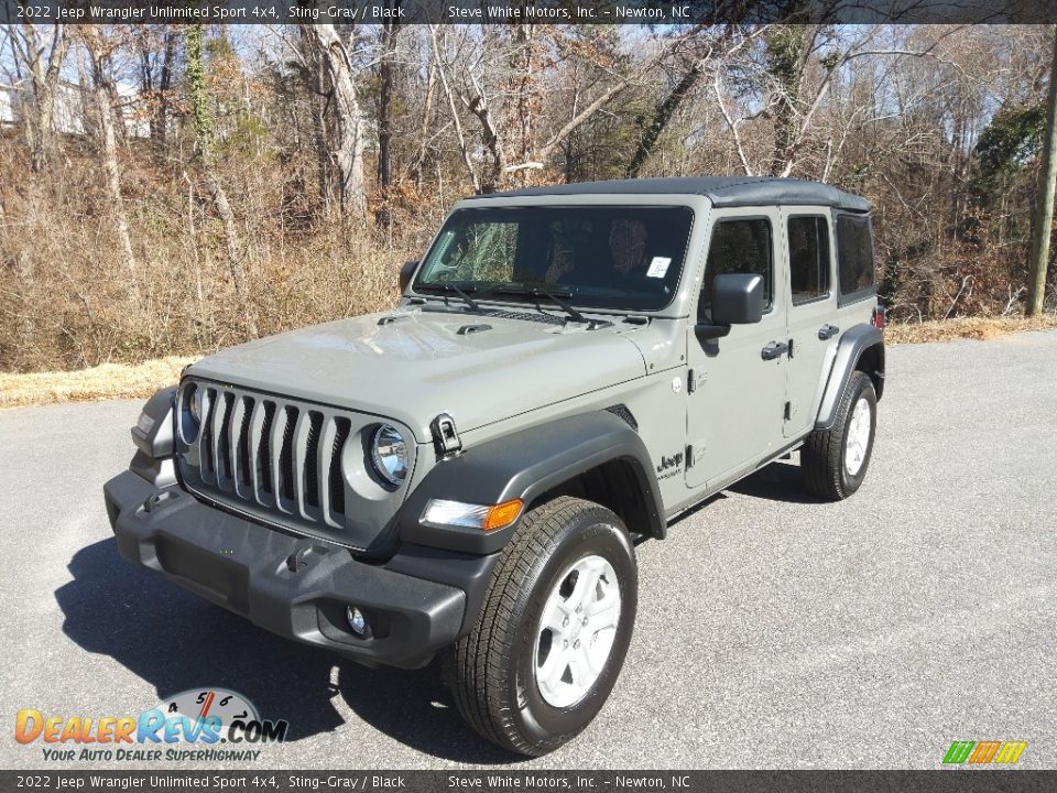 2022 Jeep Wrangler Unlimited Sport 4x4 Sting-Gray / Black Photo #2