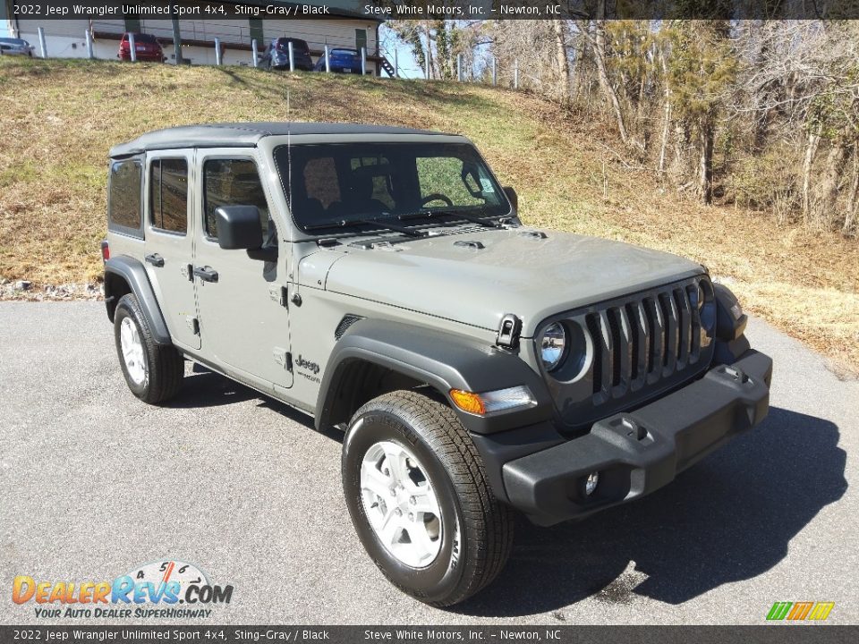 2022 Jeep Wrangler Unlimited Sport 4x4 Sting-Gray / Black Photo #4