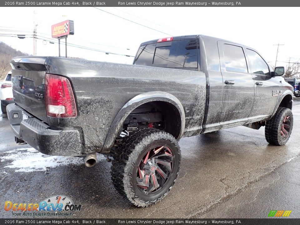 2016 Ram 2500 Laramie Mega Cab 4x4 Black / Black Photo #5