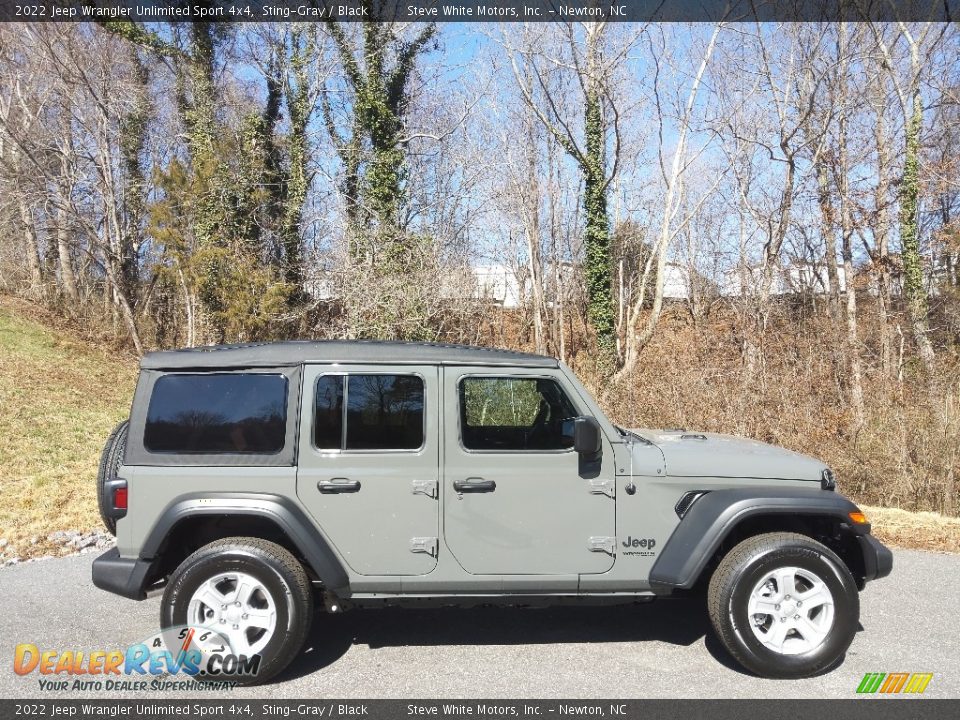 2022 Jeep Wrangler Unlimited Sport 4x4 Sting-Gray / Black Photo #5