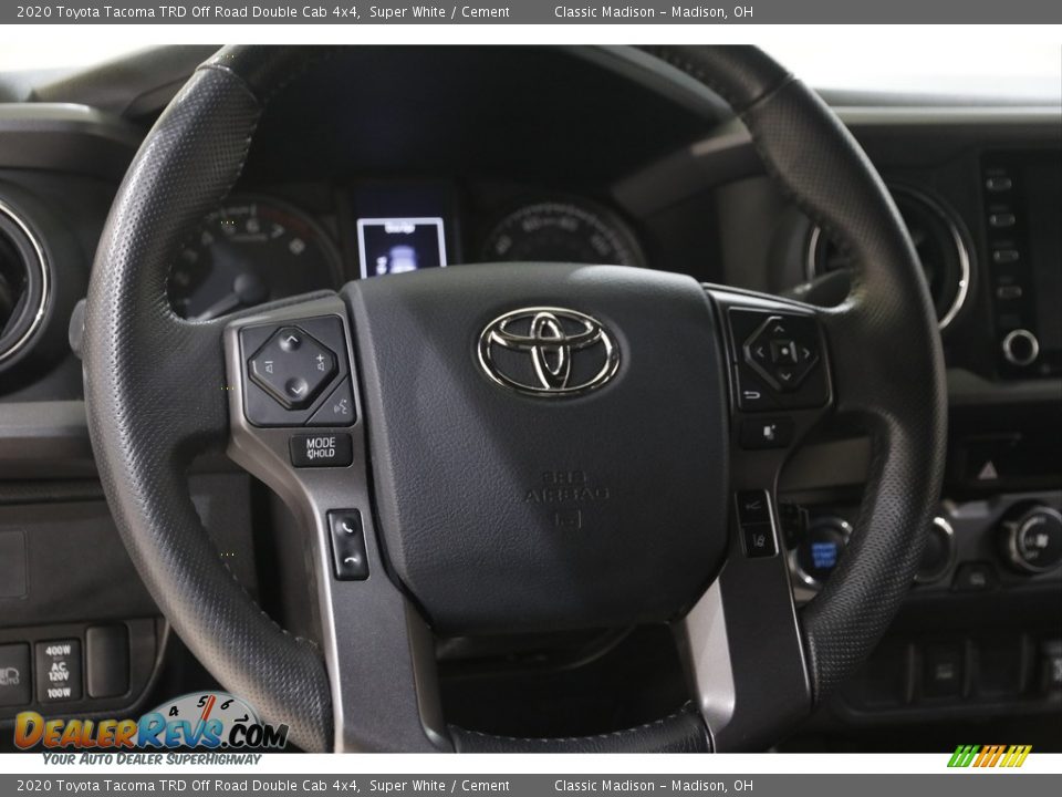2020 Toyota Tacoma TRD Off Road Double Cab 4x4 Super White / Cement Photo #7