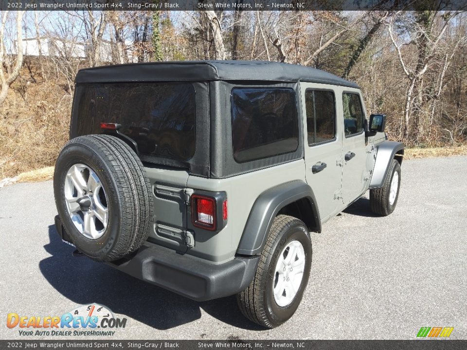 2022 Jeep Wrangler Unlimited Sport 4x4 Sting-Gray / Black Photo #6