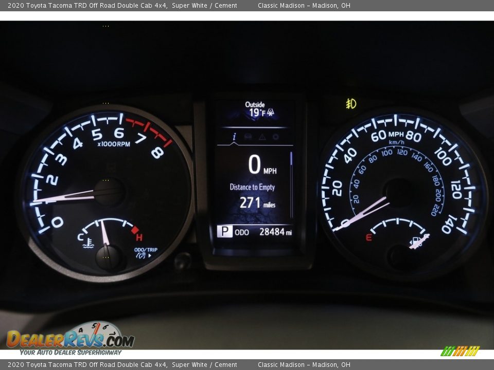 2020 Toyota Tacoma TRD Off Road Double Cab 4x4 Super White / Cement Photo #8