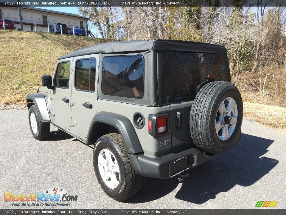 2022 Jeep Wrangler Unlimited Sport 4x4 Sting-Gray / Black Photo #8