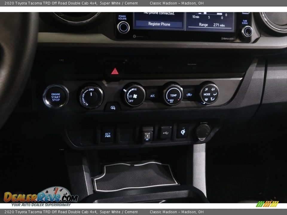2020 Toyota Tacoma TRD Off Road Double Cab 4x4 Super White / Cement Photo #12