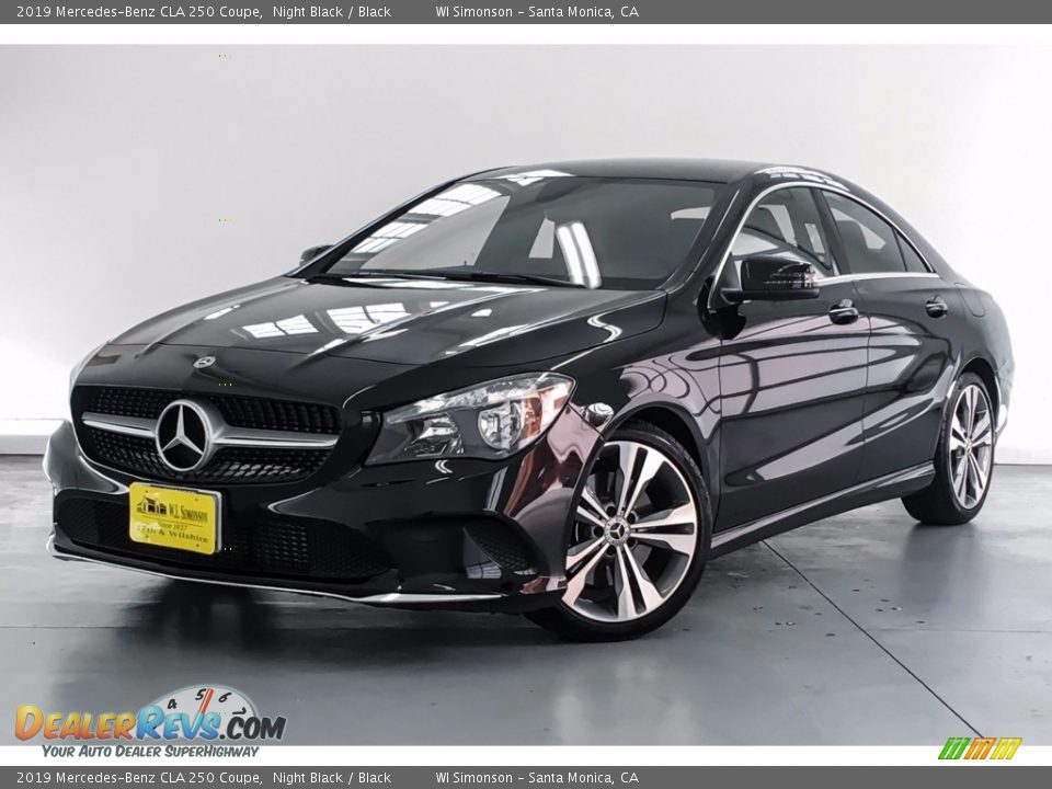 2019 Mercedes-Benz CLA 250 Coupe Night Black / Black Photo #12