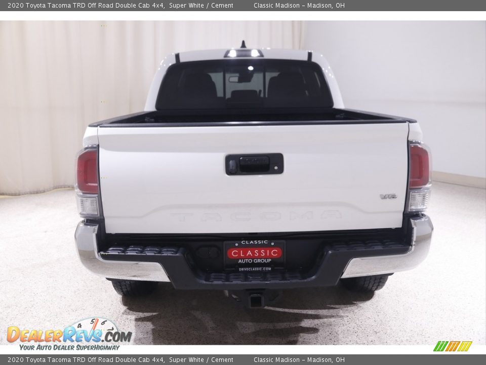 2020 Toyota Tacoma TRD Off Road Double Cab 4x4 Super White / Cement Photo #17