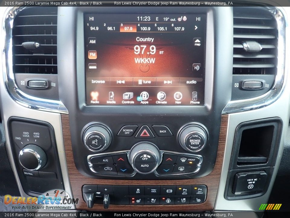 Controls of 2016 Ram 2500 Laramie Mega Cab 4x4 Photo #18