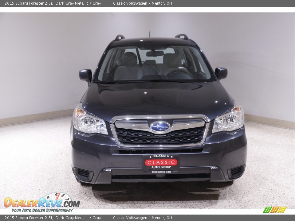 2015 Subaru Forester 2.5i Dark Gray Metallic / Gray Photo #2