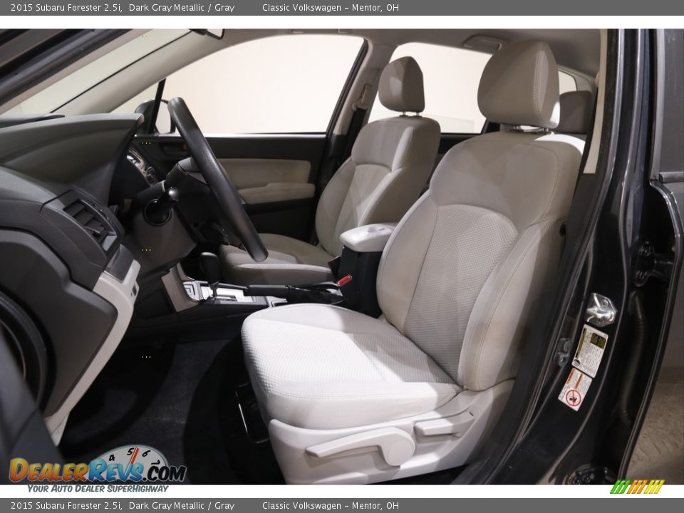 2015 Subaru Forester 2.5i Dark Gray Metallic / Gray Photo #5
