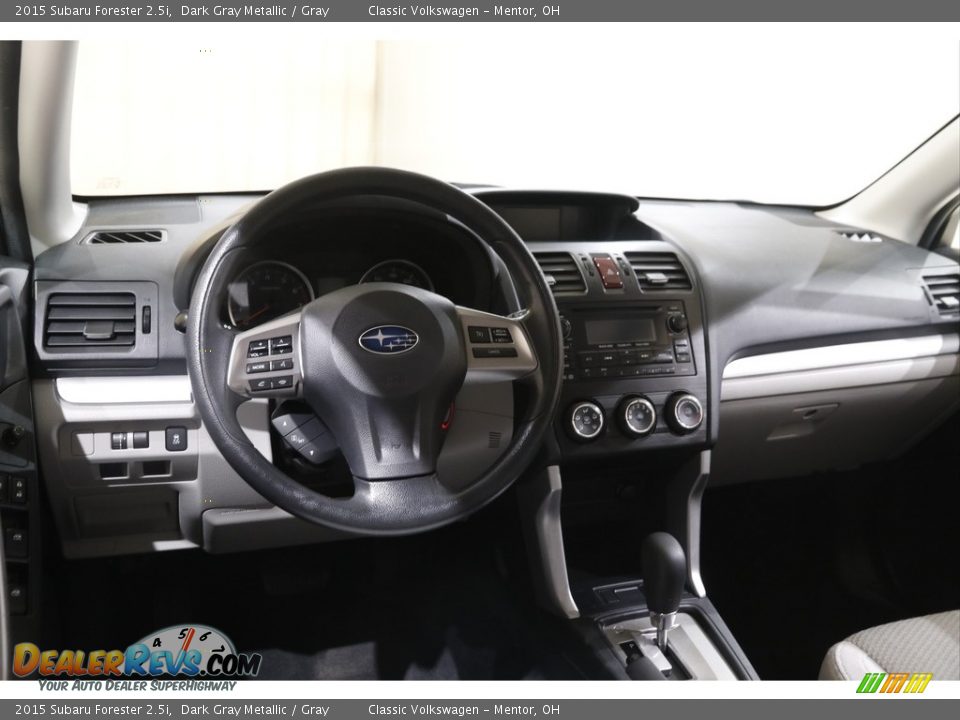 2015 Subaru Forester 2.5i Dark Gray Metallic / Gray Photo #6