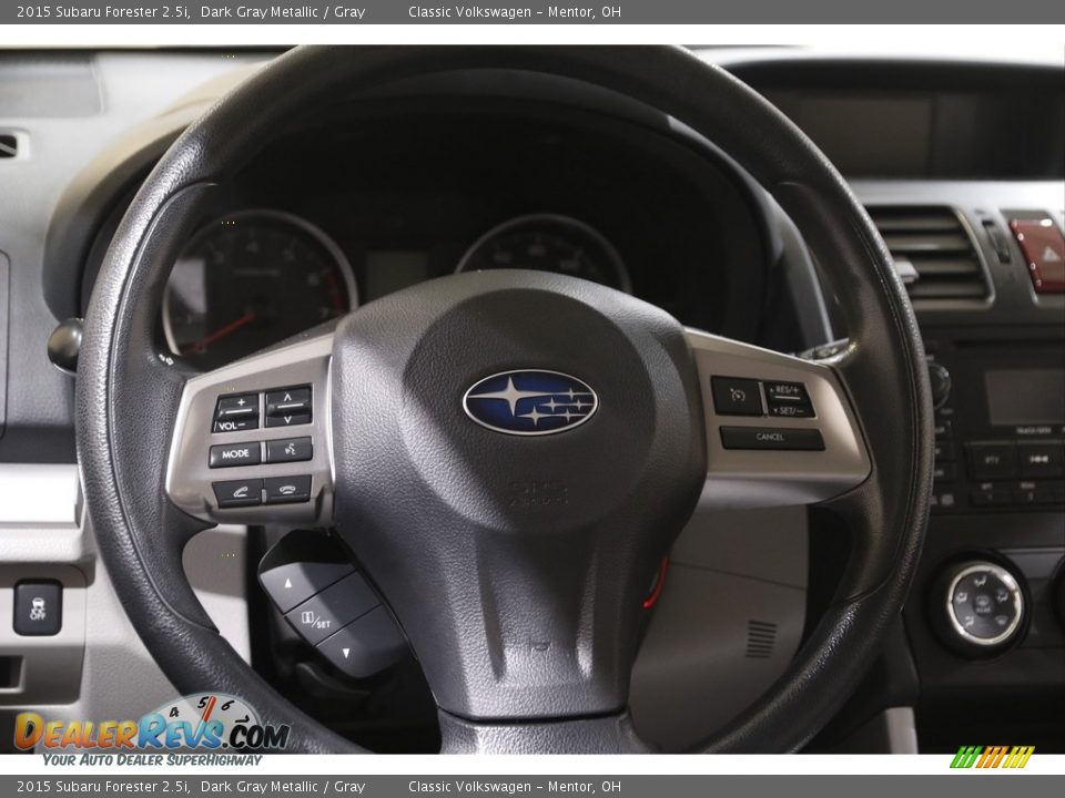 2015 Subaru Forester 2.5i Dark Gray Metallic / Gray Photo #7