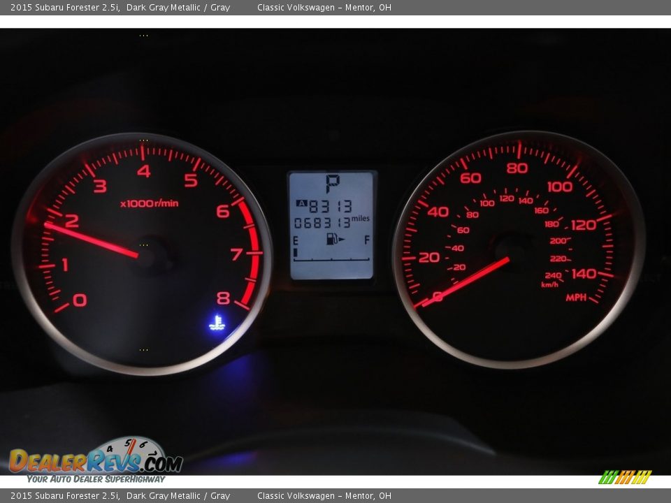 2015 Subaru Forester 2.5i Dark Gray Metallic / Gray Photo #8