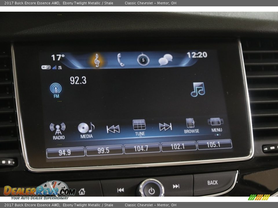 Controls of 2017 Buick Encore Essence AWD Photo #10