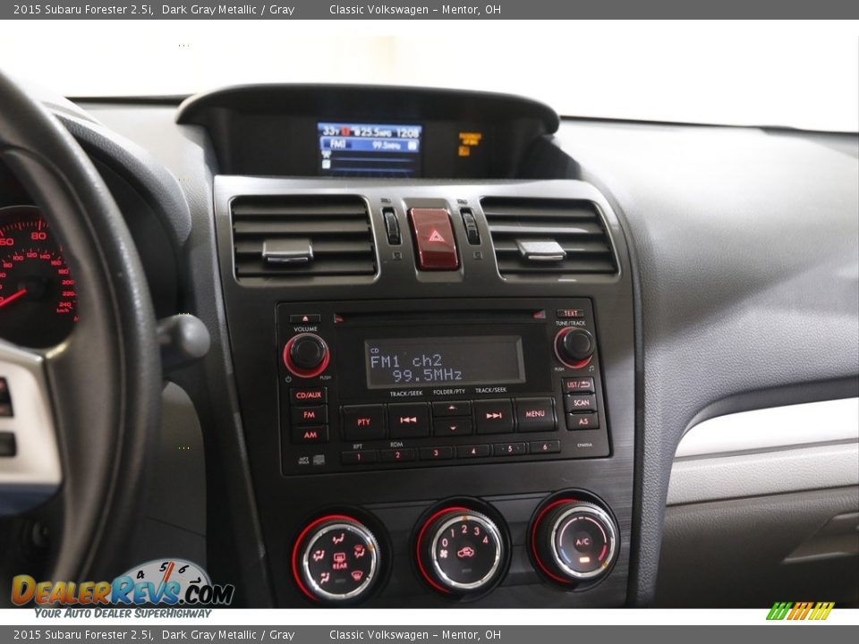 2015 Subaru Forester 2.5i Dark Gray Metallic / Gray Photo #9