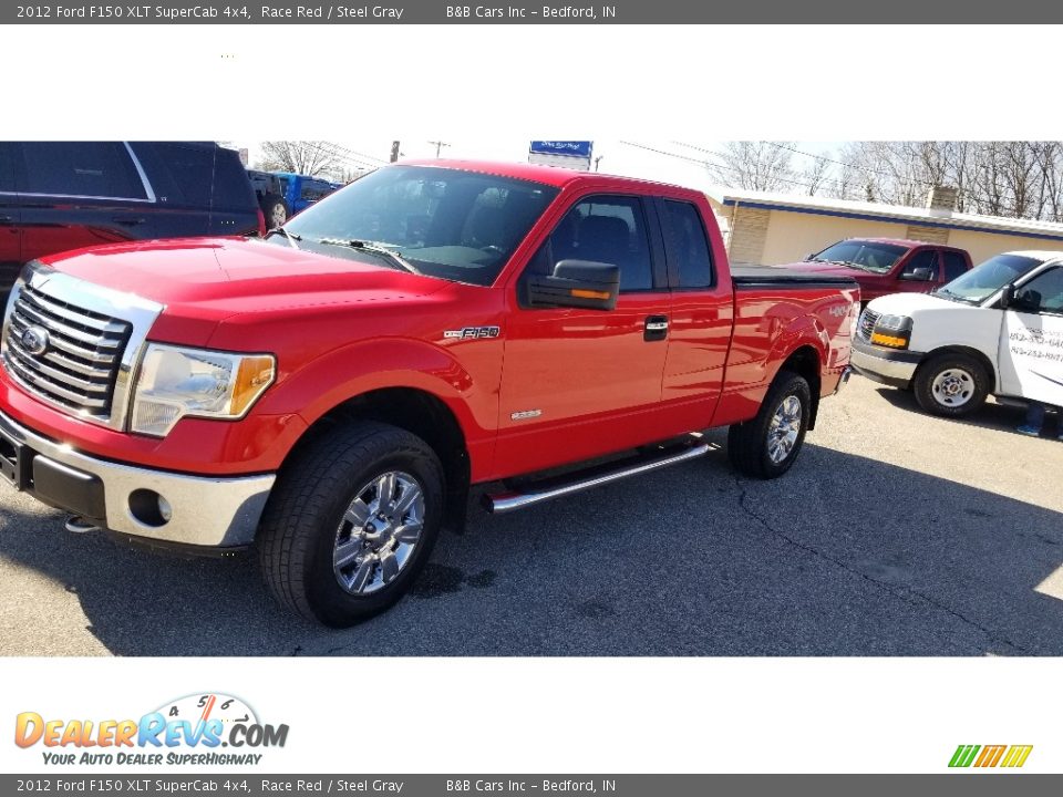 2012 Ford F150 XLT SuperCab 4x4 Race Red / Steel Gray Photo #1