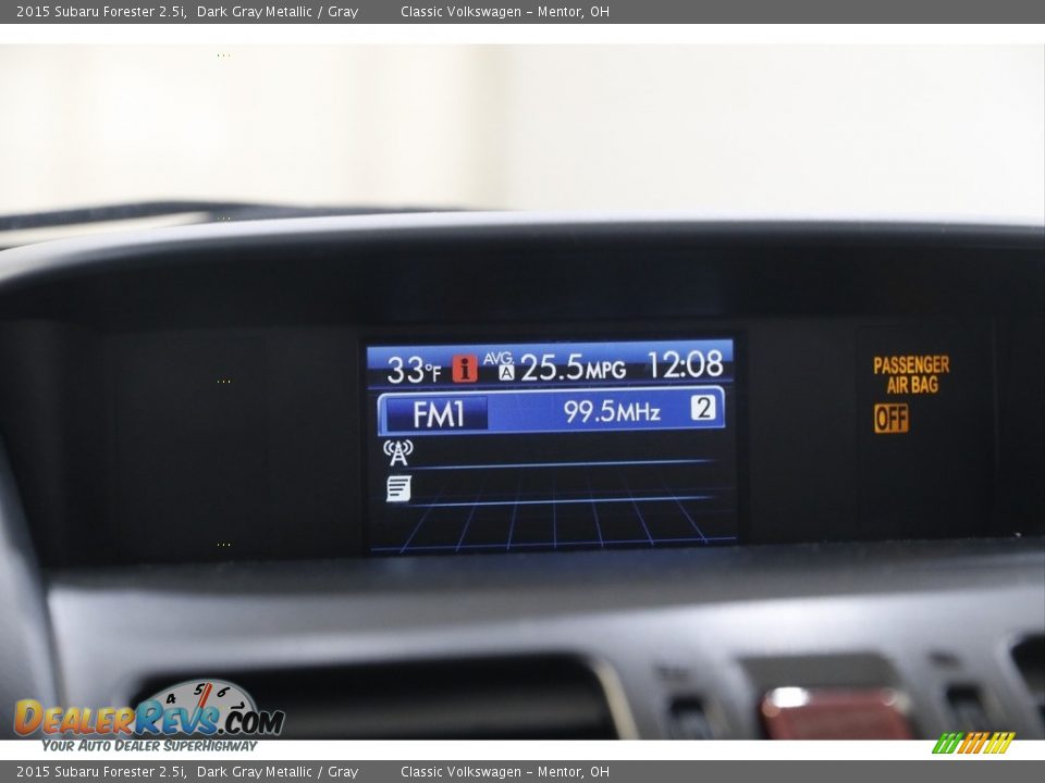 2015 Subaru Forester 2.5i Dark Gray Metallic / Gray Photo #10