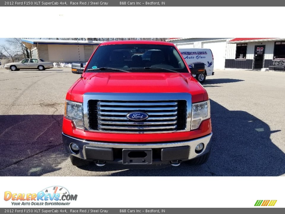 2012 Ford F150 XLT SuperCab 4x4 Race Red / Steel Gray Photo #2