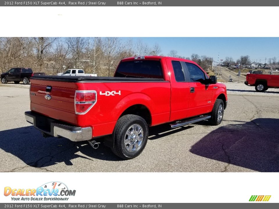 2012 Ford F150 XLT SuperCab 4x4 Race Red / Steel Gray Photo #4