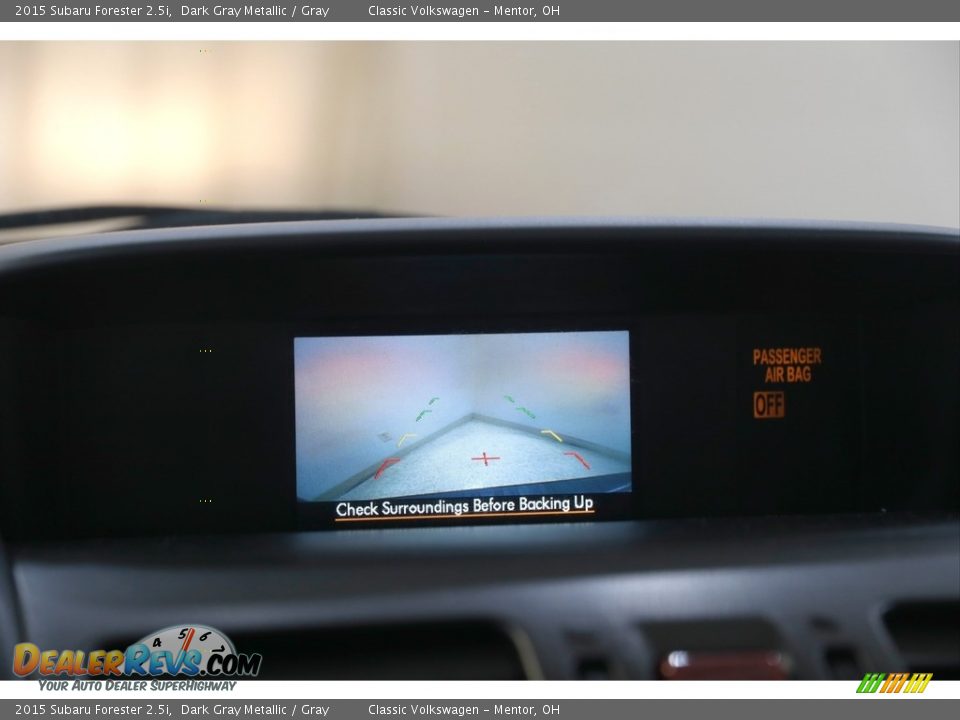 2015 Subaru Forester 2.5i Dark Gray Metallic / Gray Photo #13