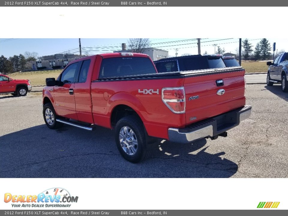 2012 Ford F150 XLT SuperCab 4x4 Race Red / Steel Gray Photo #6