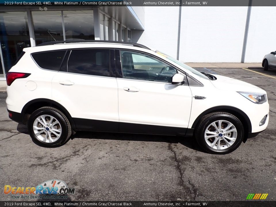 2019 Ford Escape SEL 4WD White Platinum / Chromite Gray/Charcoal Black Photo #2