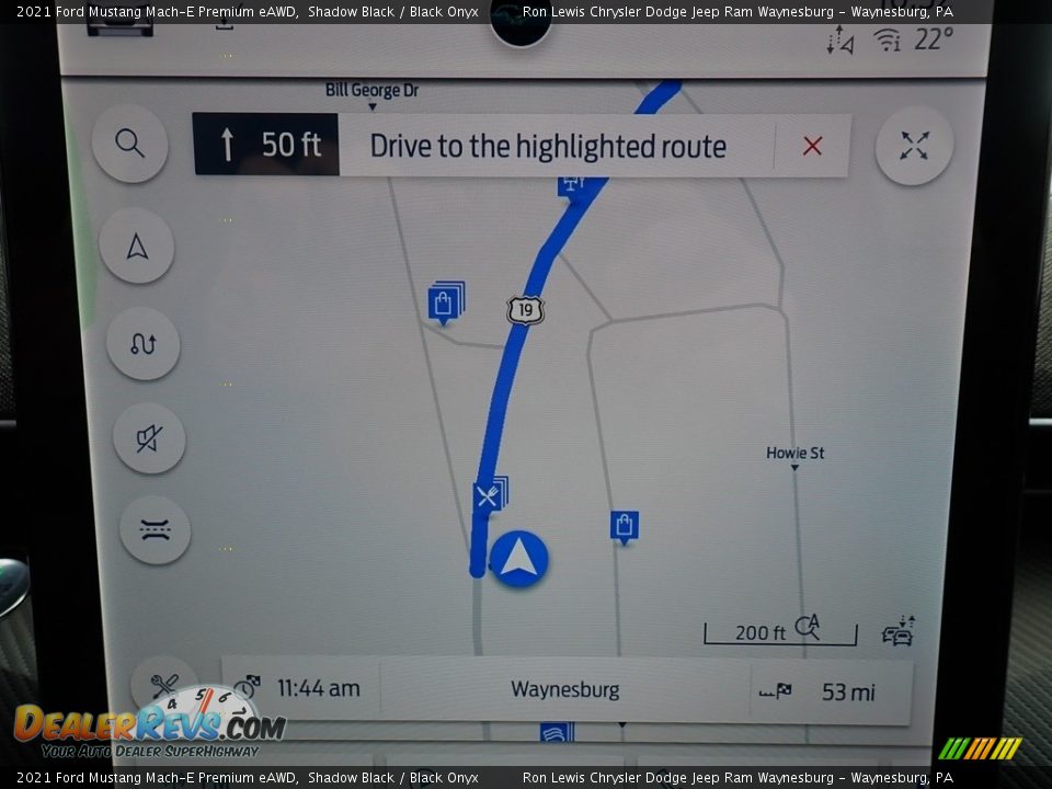 Navigation of 2021 Ford Mustang Mach-E Premium eAWD Photo #18