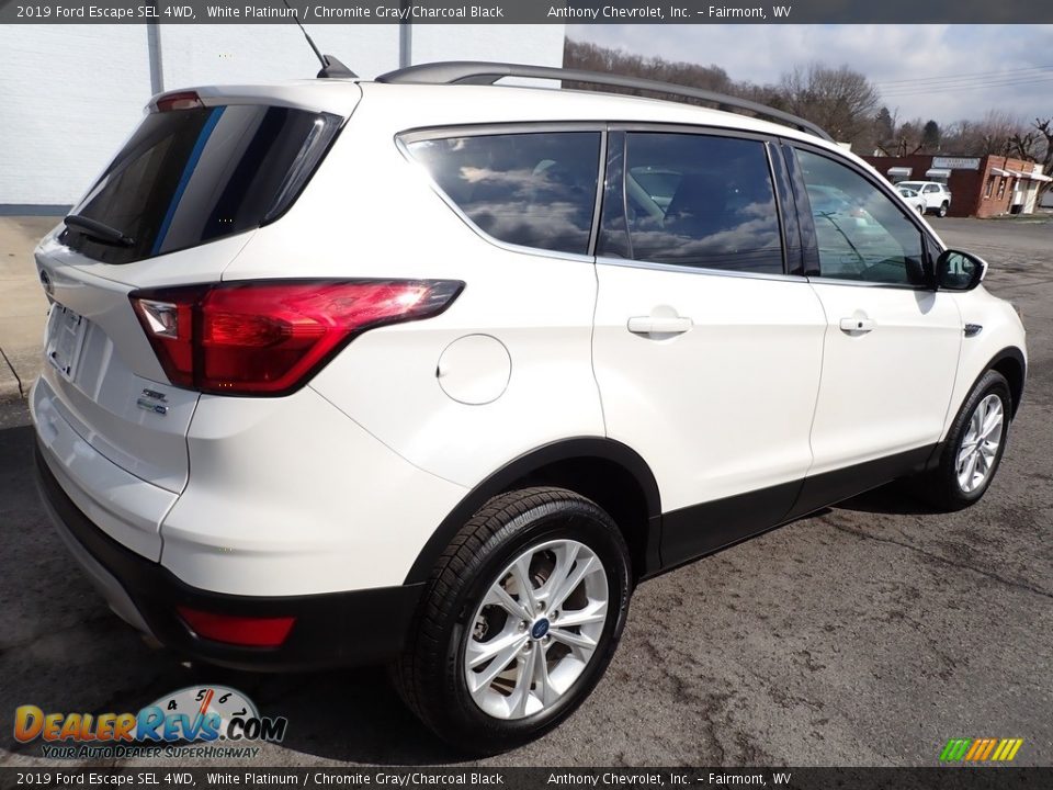 2019 Ford Escape SEL 4WD White Platinum / Chromite Gray/Charcoal Black Photo #3