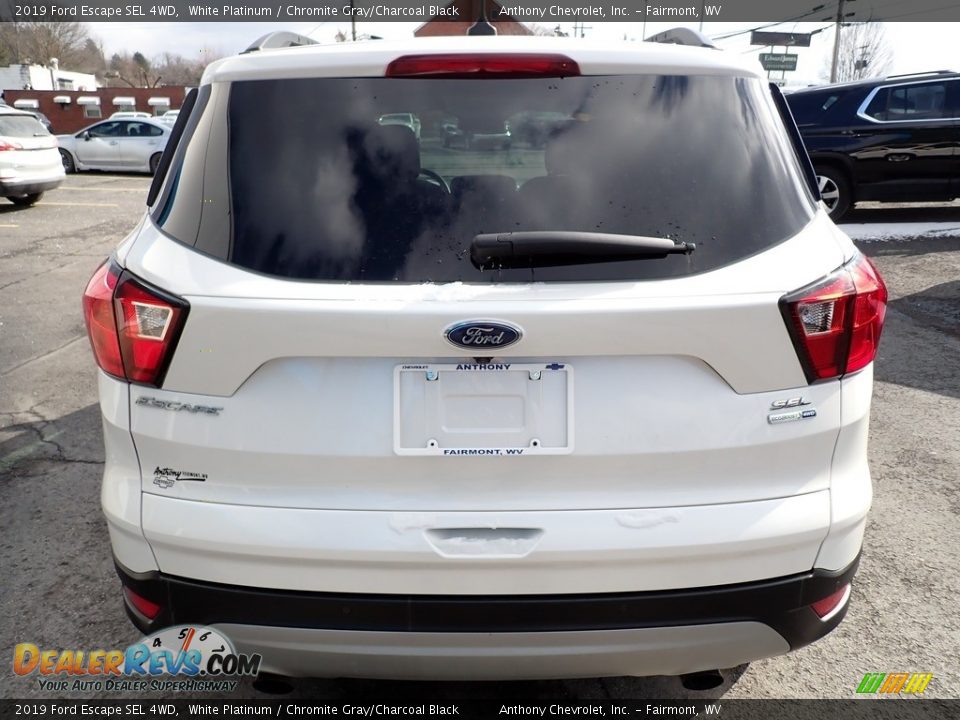2019 Ford Escape SEL 4WD White Platinum / Chromite Gray/Charcoal Black Photo #4