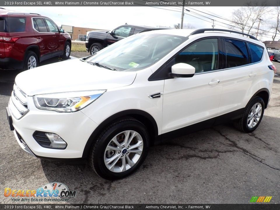 2019 Ford Escape SEL 4WD White Platinum / Chromite Gray/Charcoal Black Photo #8