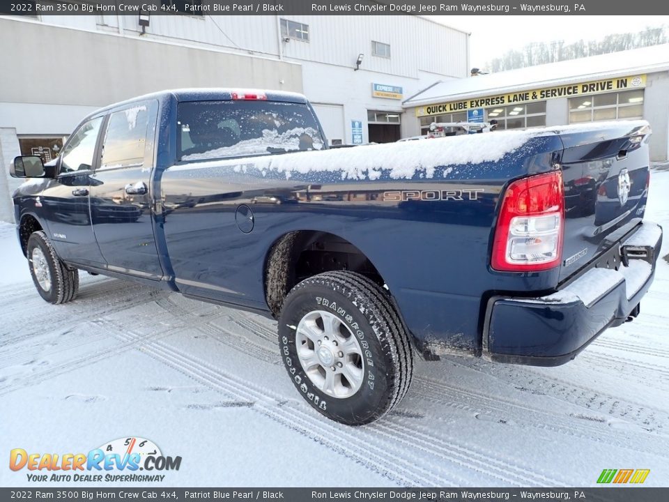 2022 Ram 3500 Big Horn Crew Cab 4x4 Patriot Blue Pearl / Black Photo #3