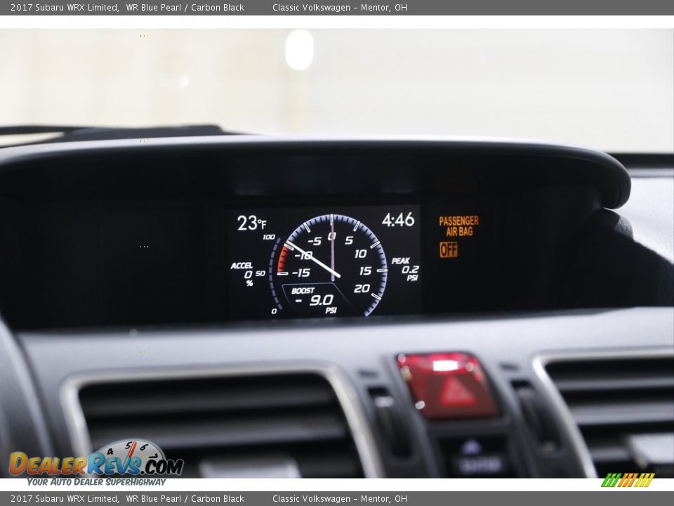 2017 Subaru WRX Limited WR Blue Pearl / Carbon Black Photo #10