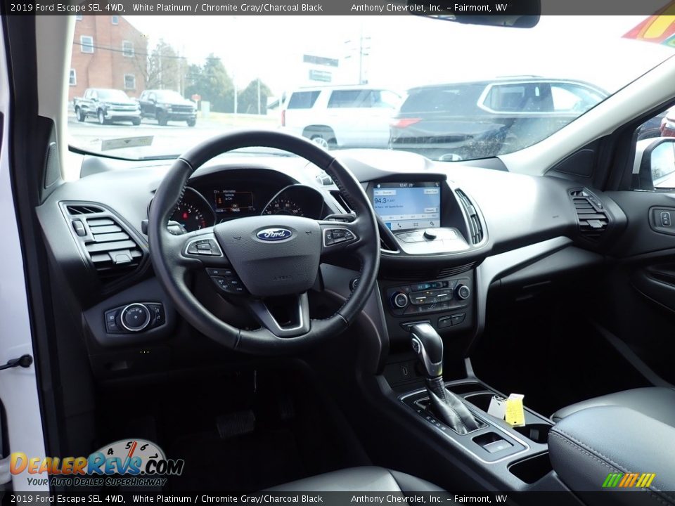 2019 Ford Escape SEL 4WD White Platinum / Chromite Gray/Charcoal Black Photo #13