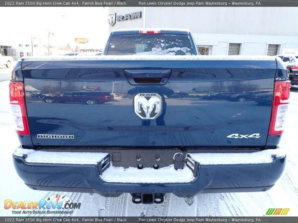 2022 Ram 3500 Big Horn Crew Cab 4x4 Patriot Blue Pearl / Black Photo #4