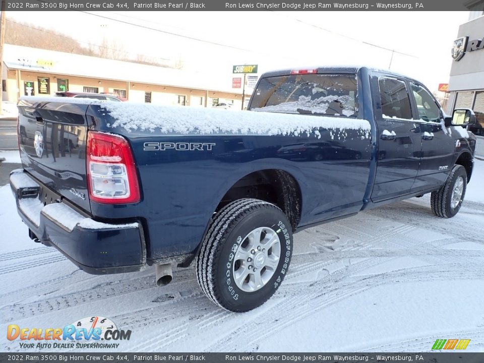 2022 Ram 3500 Big Horn Crew Cab 4x4 Patriot Blue Pearl / Black Photo #5