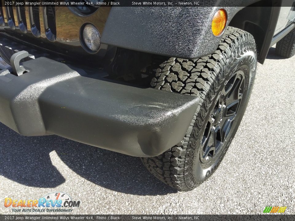 2017 Jeep Wrangler Unlimited Willys Wheeler 4x4 Rhino / Black Photo #4
