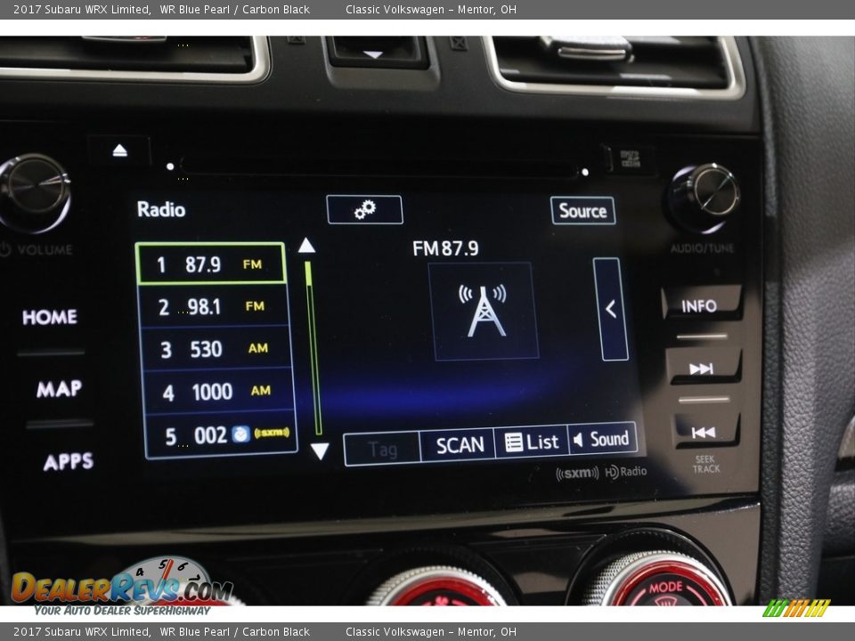 Audio System of 2017 Subaru WRX Limited Photo #14