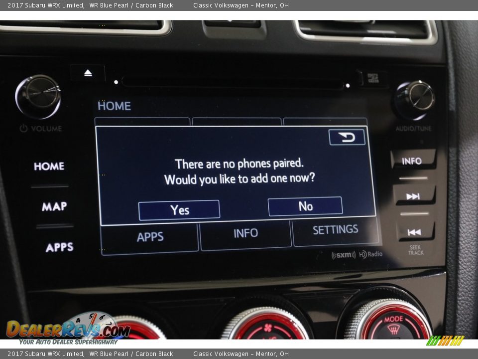 2017 Subaru WRX Limited WR Blue Pearl / Carbon Black Photo #15