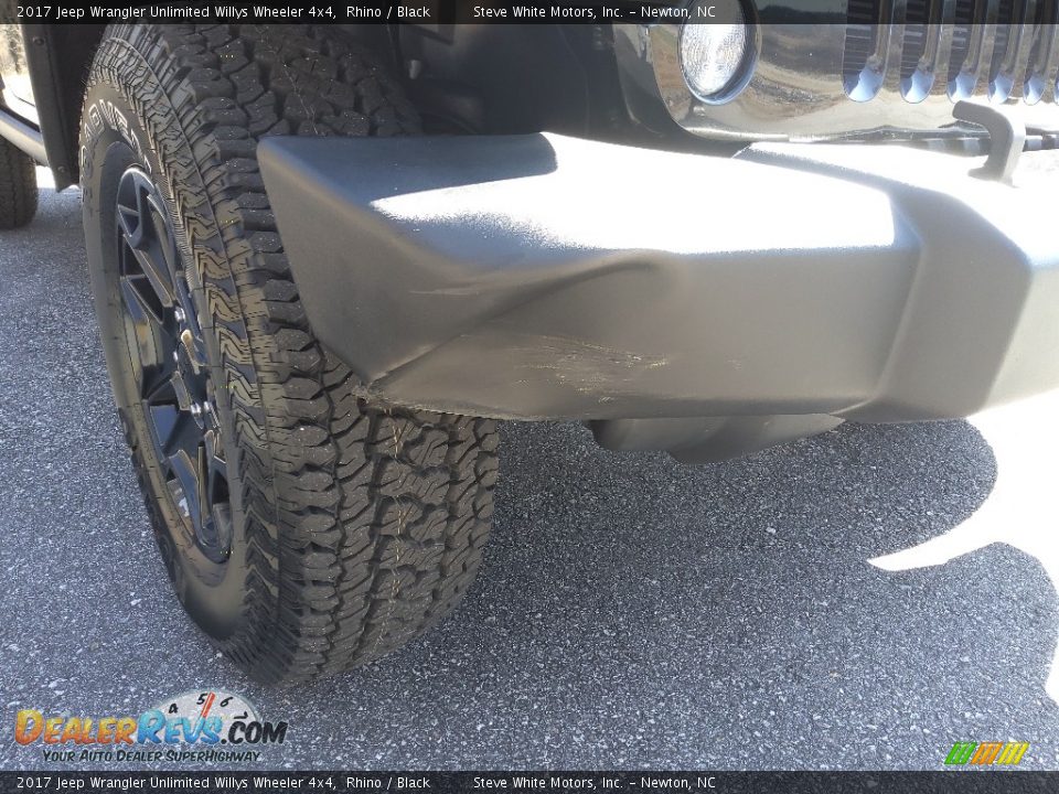 2017 Jeep Wrangler Unlimited Willys Wheeler 4x4 Rhino / Black Photo #7