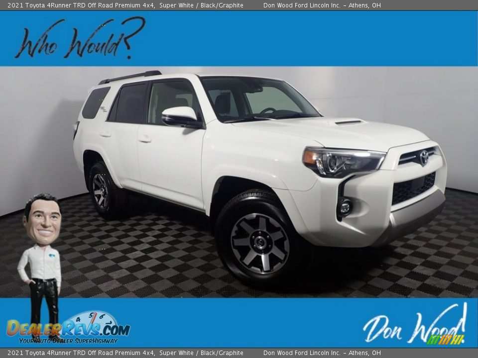 2021 Toyota 4Runner TRD Off Road Premium 4x4 Super White / Black/Graphite Photo #1
