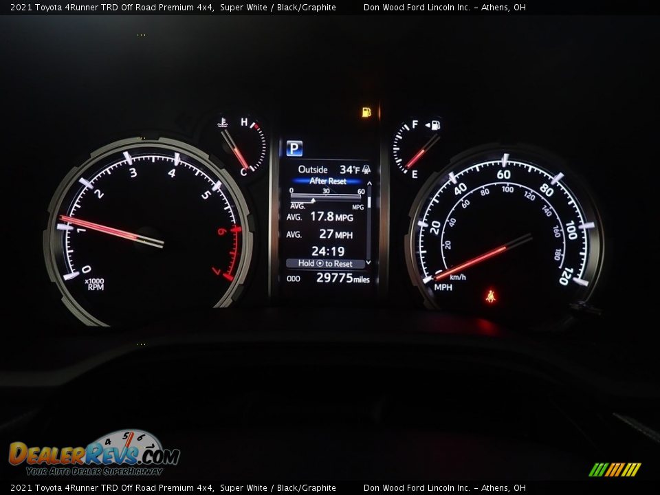 2021 Toyota 4Runner TRD Off Road Premium 4x4 Gauges Photo #31