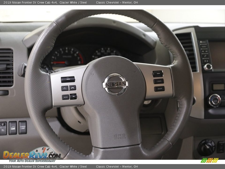 2019 Nissan Frontier SV Crew Cab 4x4 Glacier White / Steel Photo #7